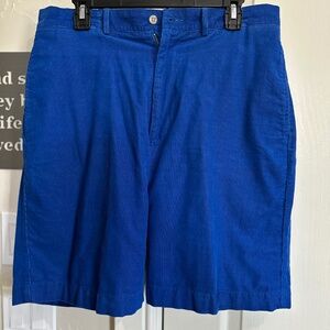 Blue corduroy shorts